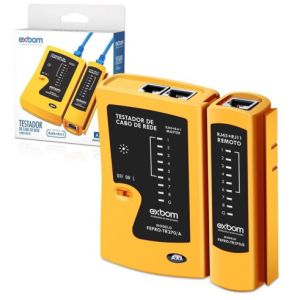 FEPRO-TR270 TESTADOR DE CABO RJ45 E RJ11 FEBRO- TR270 EXBOM