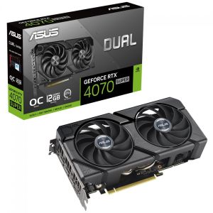 PLACA VIDEO ASUS DUAL NVIDIA GEFORCE RTX 4070 SUPER EVO OC 12GB GDDR6X