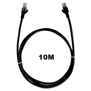 CABO REDE CAT.6 10M RJ45 PRETO PC-ETH6U100BK PATCH CORD PLUSCABLE
