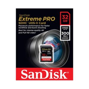 CARTAO MEMORIA 32GB SANDISK EXTREME PRO SDSDXPK-032G-GN4IN #