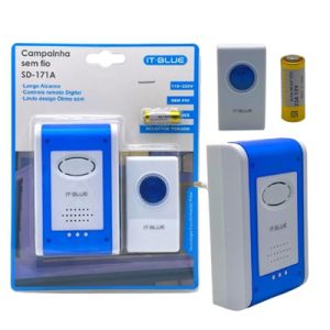 CAMPAINHA SEM FIO SD-171A IT-BLUE