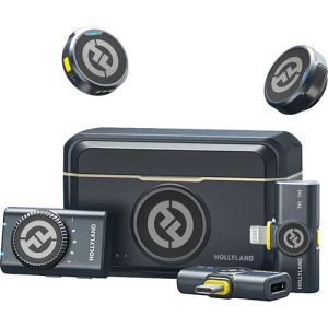 MICROFONE WIRELESS HOLLYLAND LARK M2 LAVALIER COMBO SHINE #