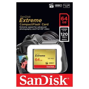 CARTAO MEMORIA 64GB COMPACTFLASH CARD SANDISK EXTREME #