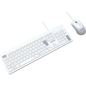KIT TECLADO E MOUSE USB PCYES SOFT BRANCO - CABO 2 METROS - PCOSF2W