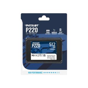 SSD 512GB PATRIOT P220 P220S512G25 SATA 3 2.5" #