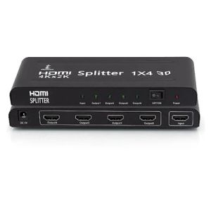 SPLITTER HDMI 1X4 1080P 3D V1.4 DIVISOR COD.:0876
