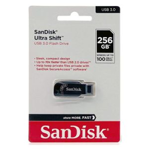PEN DRIVE 256GB SANDISK Z410 ULTRA SHIFT USB 3.0 PRETO SDCZ410-256G-G46 #