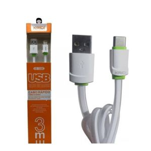 CABO USB TIPO-C 3M 2.1A KD-330C KAIDI