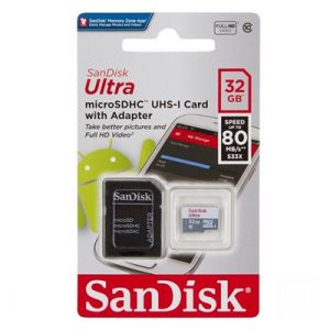 CARTAO MEMORIA 32GB SANDISK ULTRA SDSQUNR-032G-GN3MA #