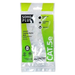 (PCT C/10) CONECTOR RJ45 CAT.5E MACHO 35050291 SOHOPLUS