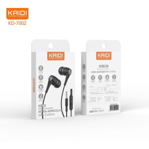 FONE DE OUVIDO COM FIO INTRA-AURICULAR KD-7002 KAIDI