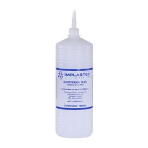 ALCOOL ISOPROPILICO ISOPROPANOL 99,8% 1000ML BICO IMPLASTEC