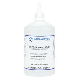 ALCOOL ISOPROPILICO ISOPROPANOL 99,8% 500ML BICO IMPLASTEC
