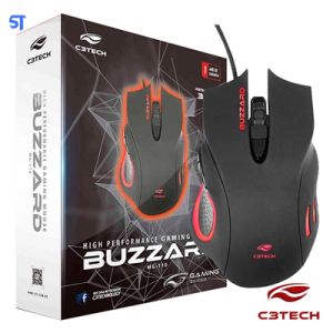 MOUSE GAMER USB BUZZARD MG-110BK PRETO C3TECH