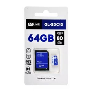 CARTAO MEMORIA 64GB GOLINE GL-SDC10 #