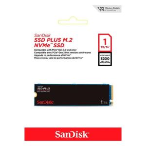 SSD M.2 1TB SANDISK PLUS NVME PCIE DDSSDDA3N-1T00 #