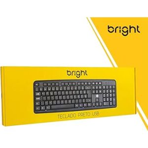 TECLADO PRETO USB 0014 BRIGHT