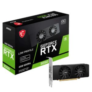 PLACA VIDEO GEFORCE RTX3050 6GB GDDR6 LOW PROFILE OC 96 BITS