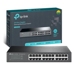 HUB SWITCH 24 PORTAS TP-LINK TL-SG1024D RACKMOUNT 10/100/1000MBPS GIGABIT #