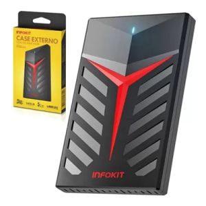 CASE EXTERNO C/ LED INDICADOR P/ HD 2.5" SATA III USB 3.0 ECASE-350 INFOK