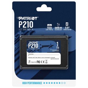 SSD SATA3 1TB PATRIOT P210 SATA 3 2.5" 7MM - P210S1TB25
