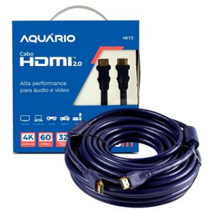 CABO HDMI 15M 2.0 4K 3D 19 PINOS 4K15 AQUARIO