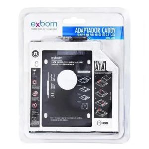 ADAPTADOR CADDY 9.5MM HD/SSD 2.5" SATA HDCA-S095 EXBOM