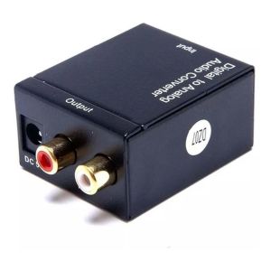 CONVERSOR OPTICO COAXIAL DIGITAL P/SOM ANALOG S/CAIXA