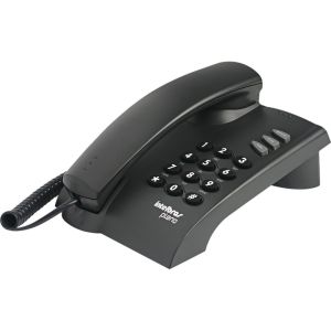 TELEFONE COM FIO PLENO PRETO INTELBRAS